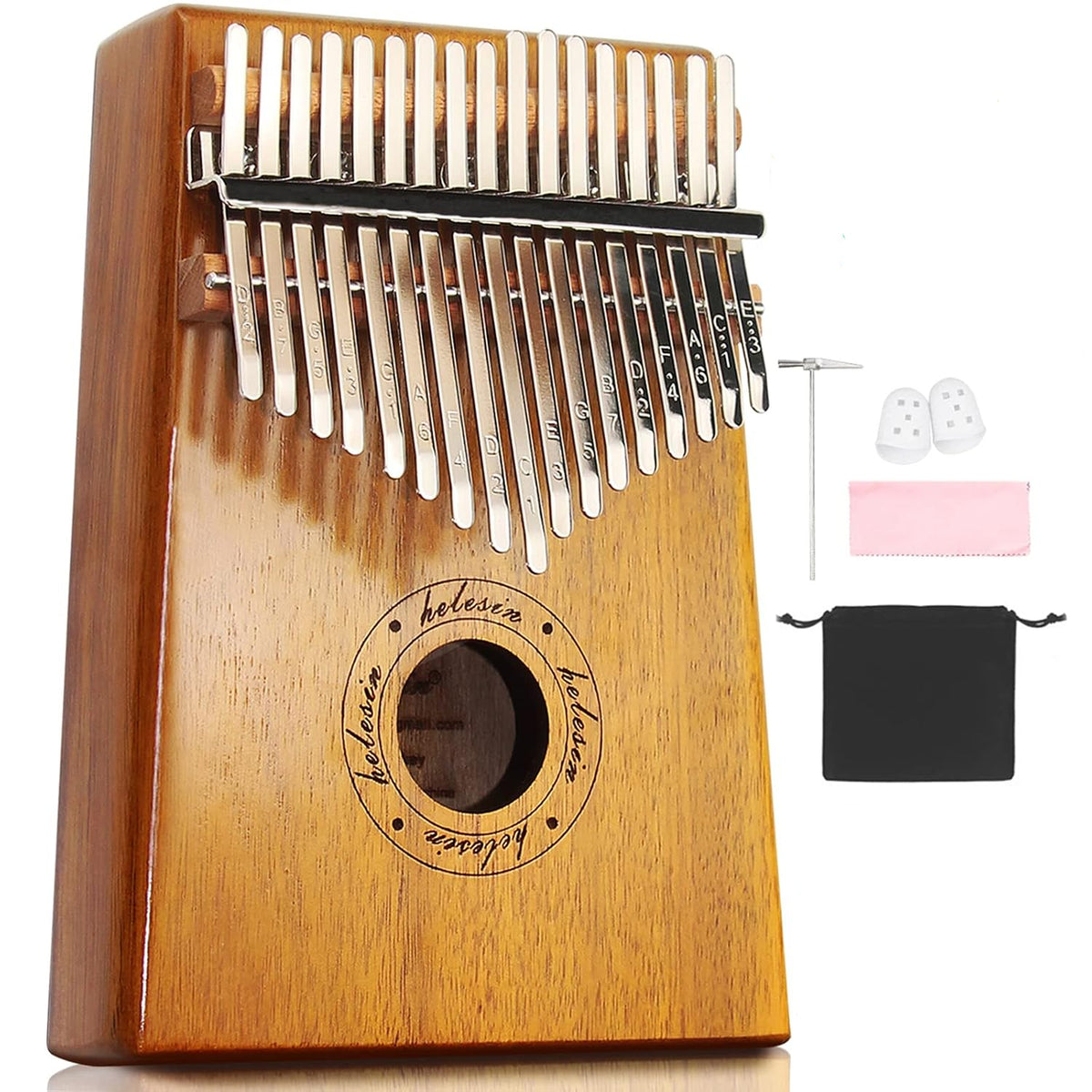 HELESIN 17 Keys Solid Thumb Piano Kalimba