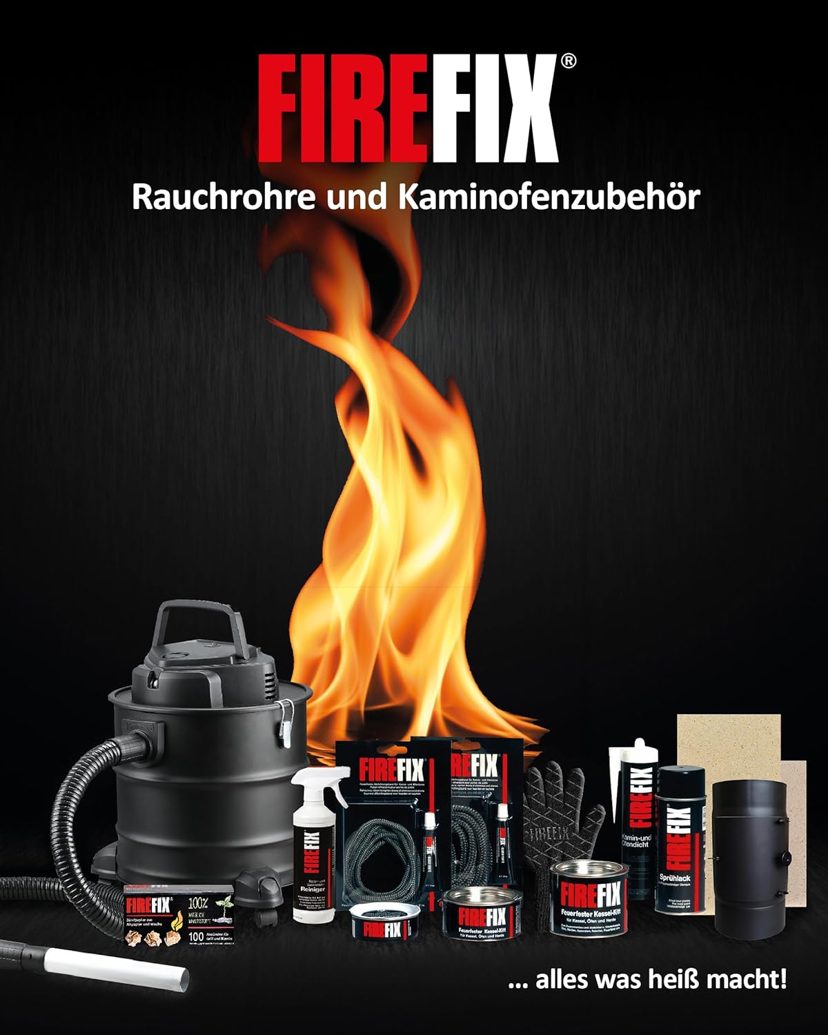 FIREFIX Adjustable Chimney Hole Cover with Expansion Funnel 160mm Diameter