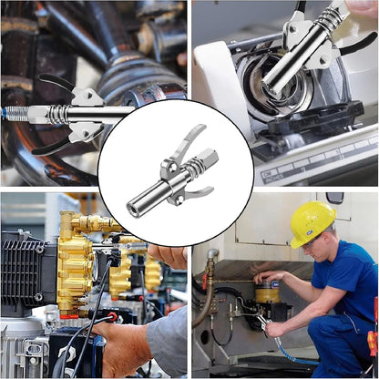 Bavooty Double-Handle Grease Gun Mouthpiece with Universal G Coupler