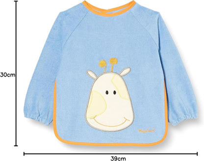 Playshoes Soft Terry Cloth Waterproof Baby Bib with Sleeves