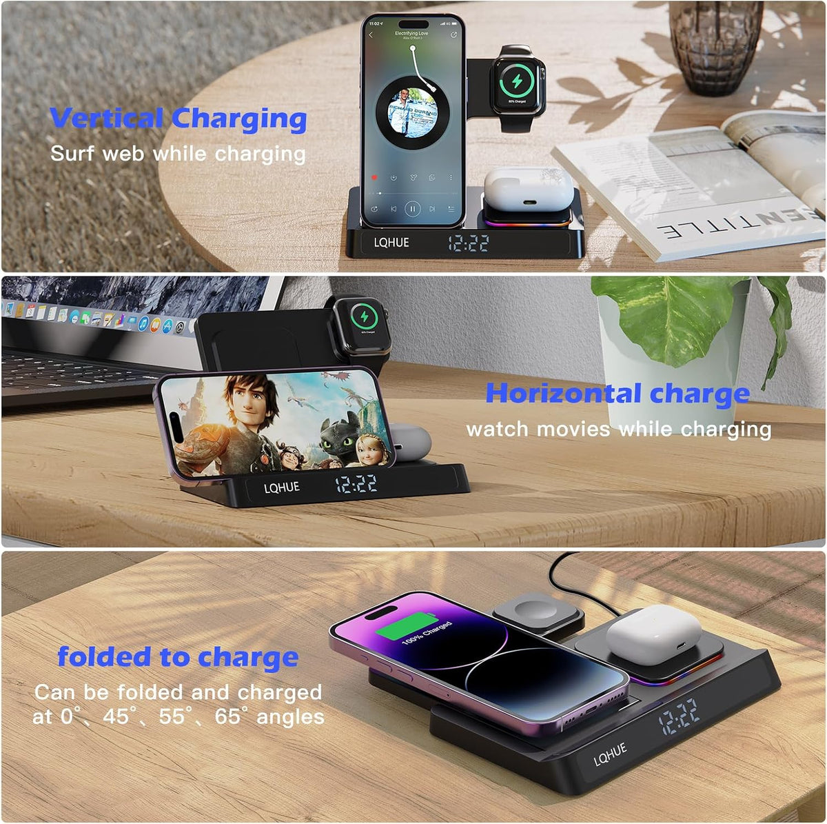Bogseth H32 4 in 1 Wireless Charging Station