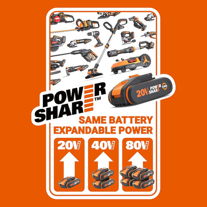 WORX Nitro 20V Cordless Sonicrafter: Brushless Multi-Tool for Cutting, Sawing, Grinding