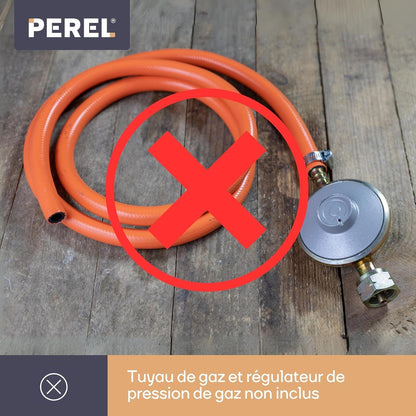 Perel FT5130 Portable 4500W Gas Radiant Heater for Outdoor Use