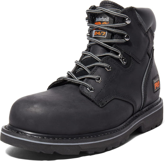 Timberland PRO Pit Boss 6-inch EH Steel Toe Durable Work Boots Black