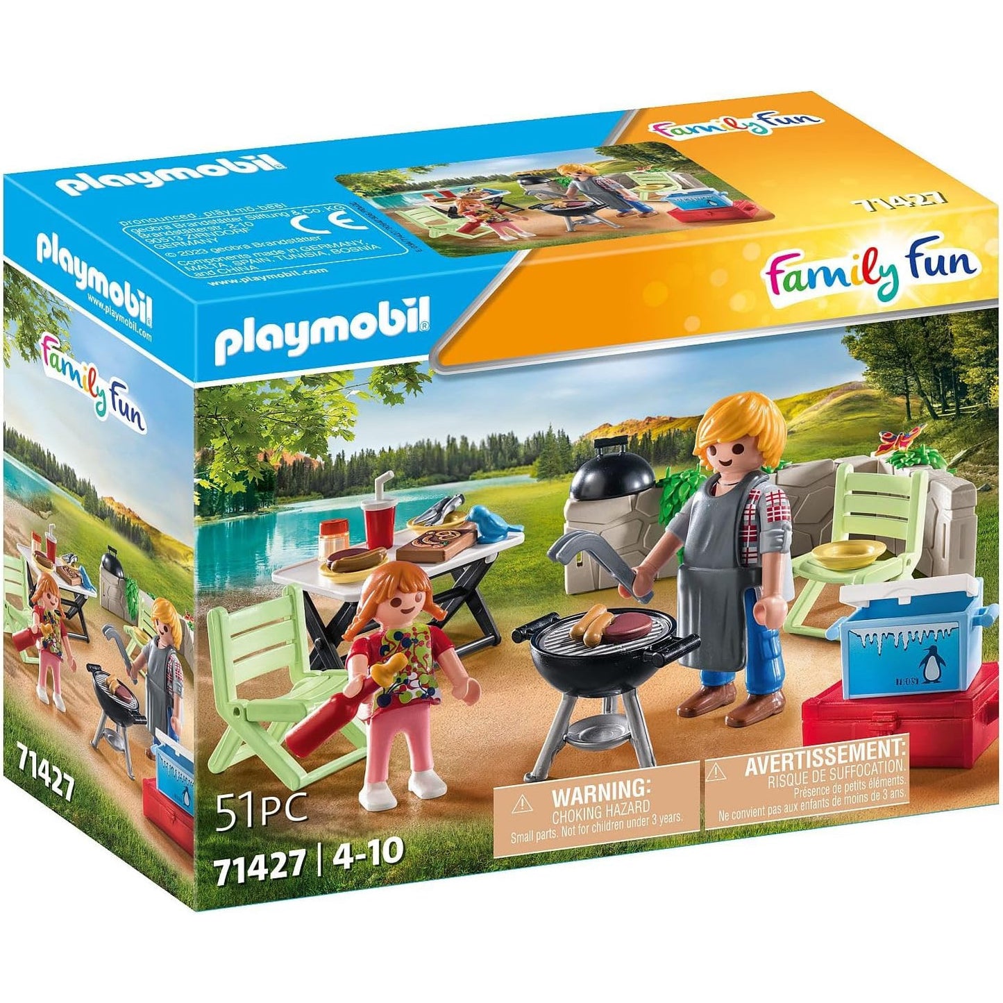 Playmobil Family Fun 71427 Barbecue Set with Grill, Table, Accessories