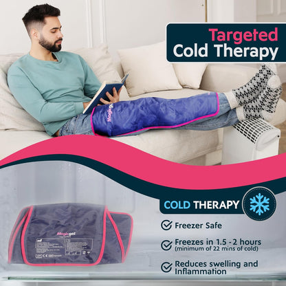 Magic Gel Full Leg Ice Pack – Flexible Cold Therapy Wrap