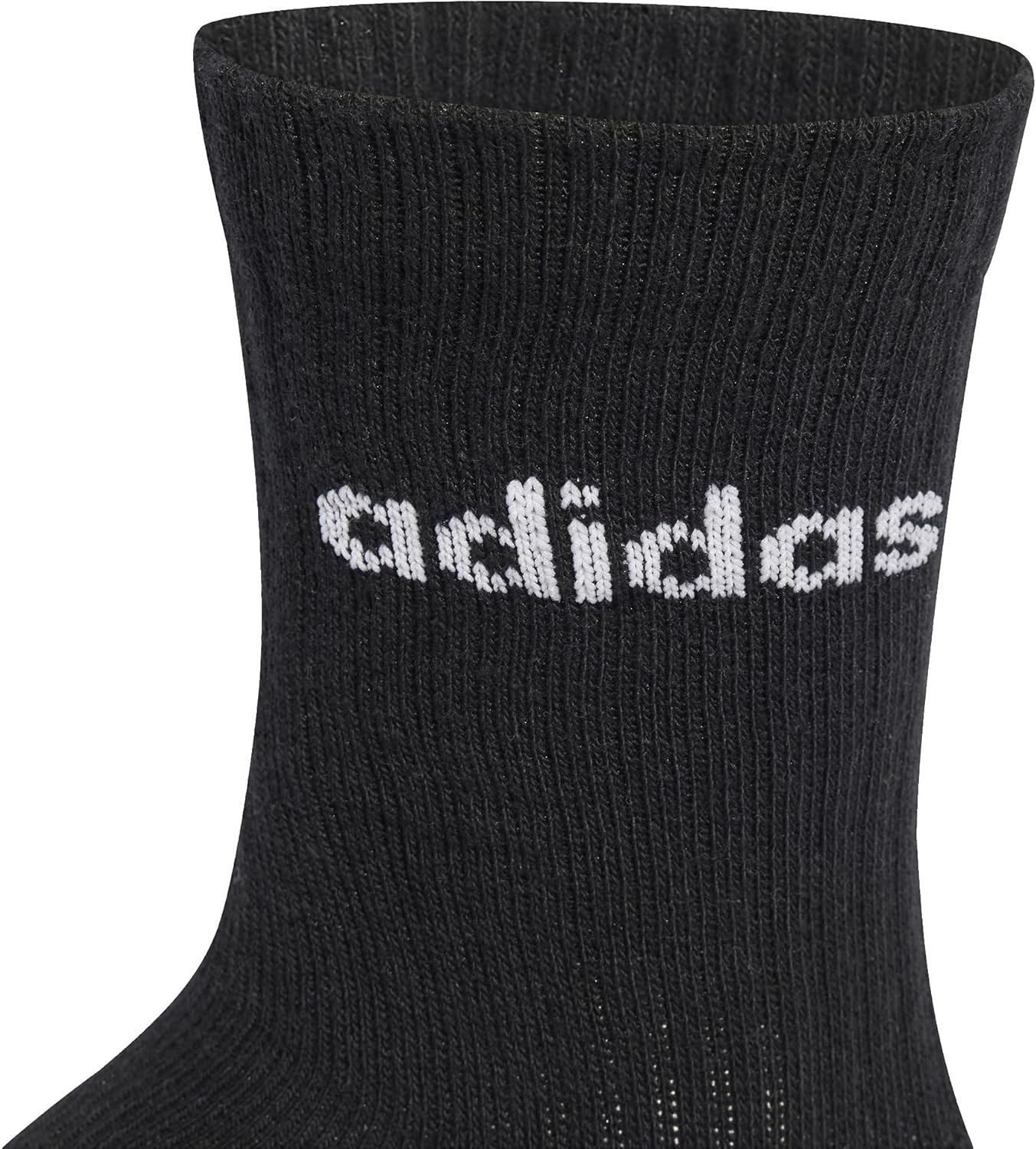 adidas Linear Crew Cushioned Socks – Unisex 6‑Pair Pack