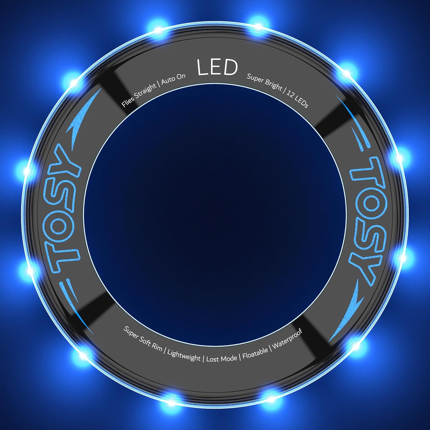 TOSY LED Flying Ring – Bright Light-Up Frisbee Toy for Kids & Adults