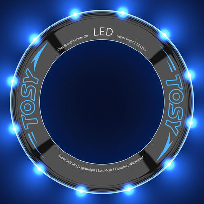 TOSY LED Flying Ring – Bright Light-Up Frisbee Toy for Kids & Adults