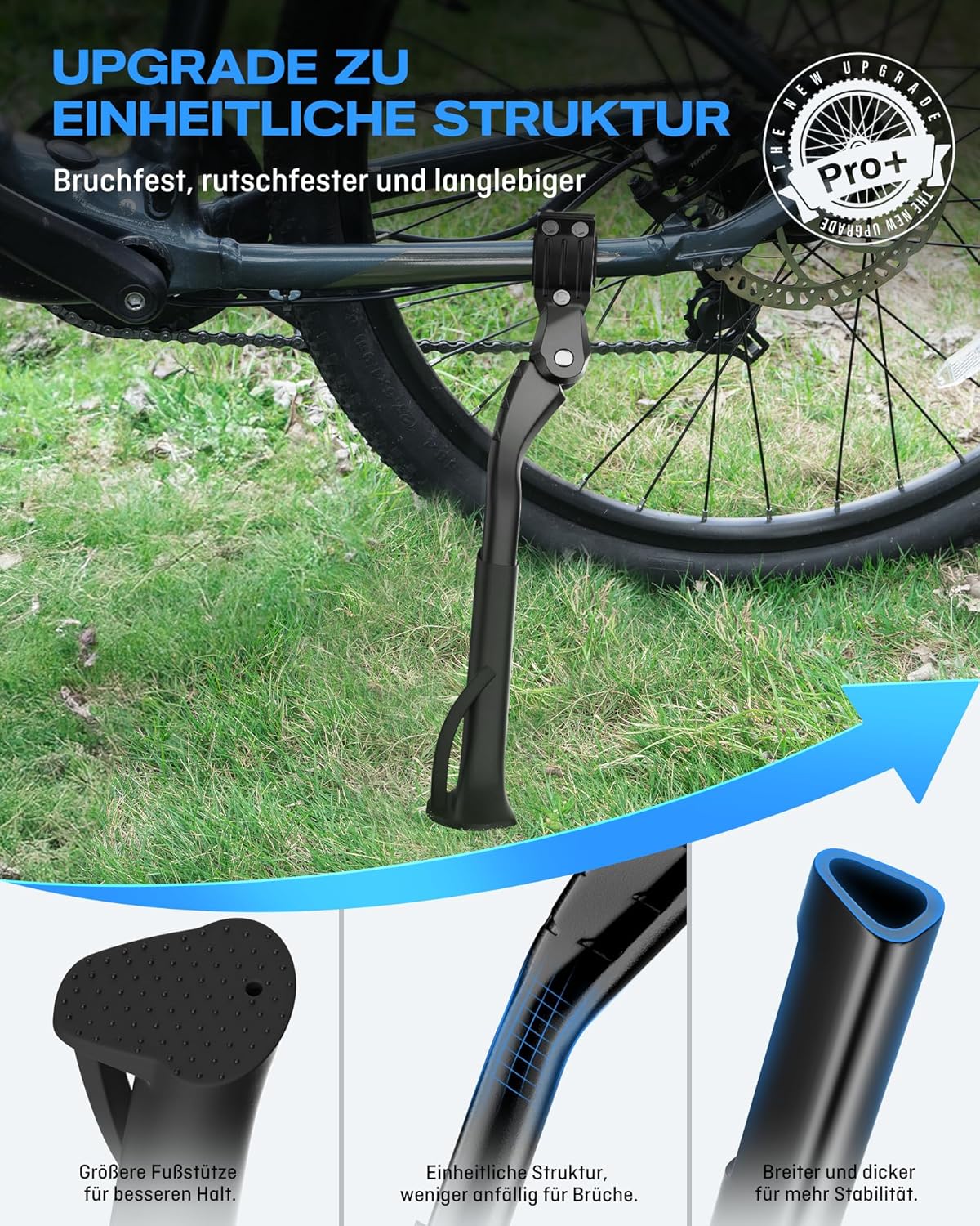 Pro+ Adjustable Bicycle Stand for 24‑29 in Bikes – Heavy‑Duty 42 kg Capacity