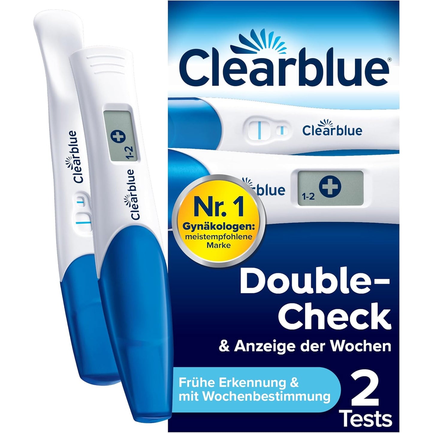 Clearblue Double Check Pregnancy Test Pack – Digital & Visual