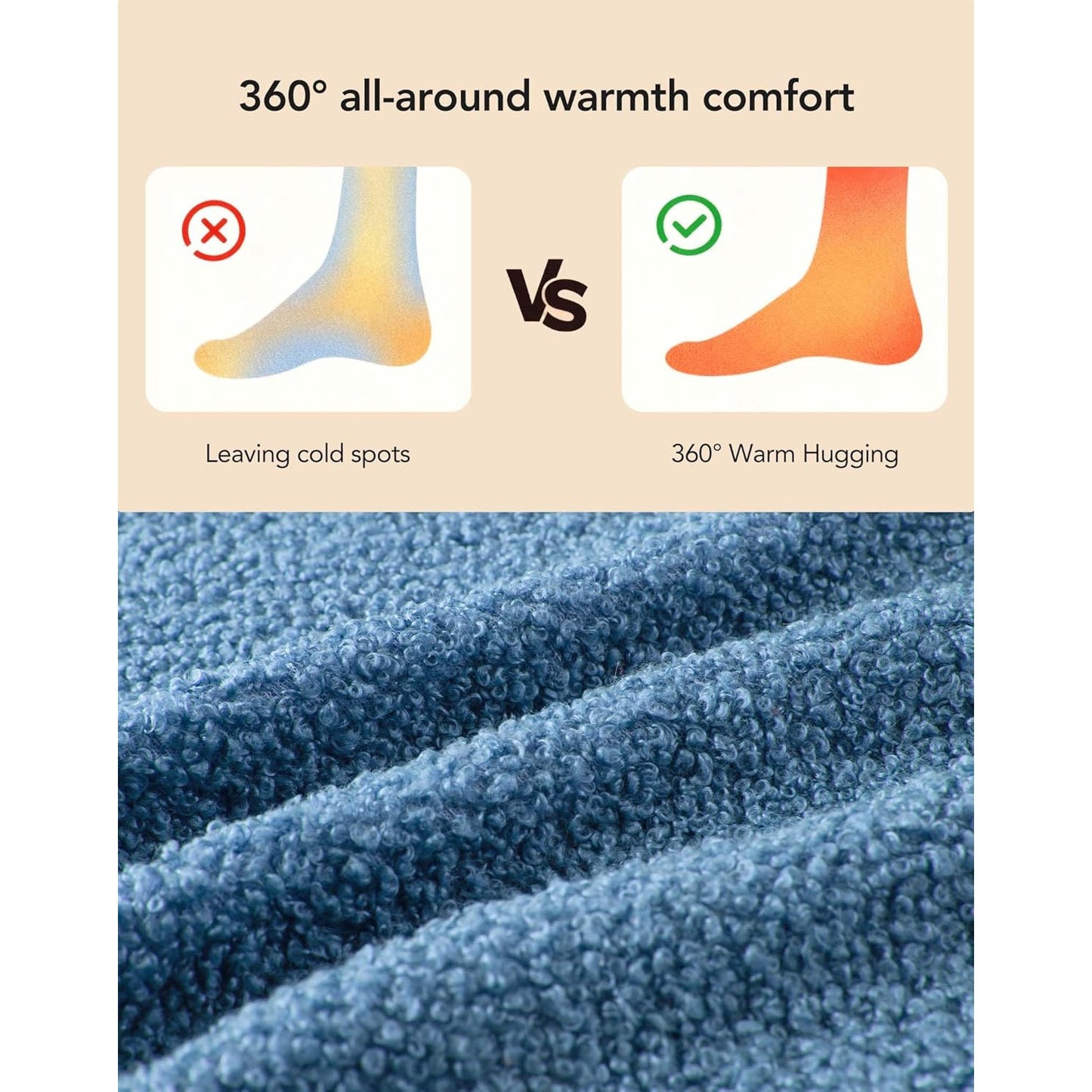 VeraCosy Women's Fuzzy Memory Foam Non‑Slip Slippers