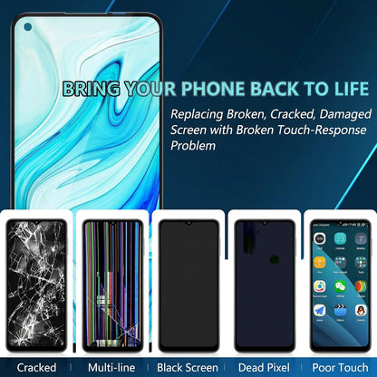 LCD Screen Digitizer Replacement for Realme 8i 4G RMX3151 Black