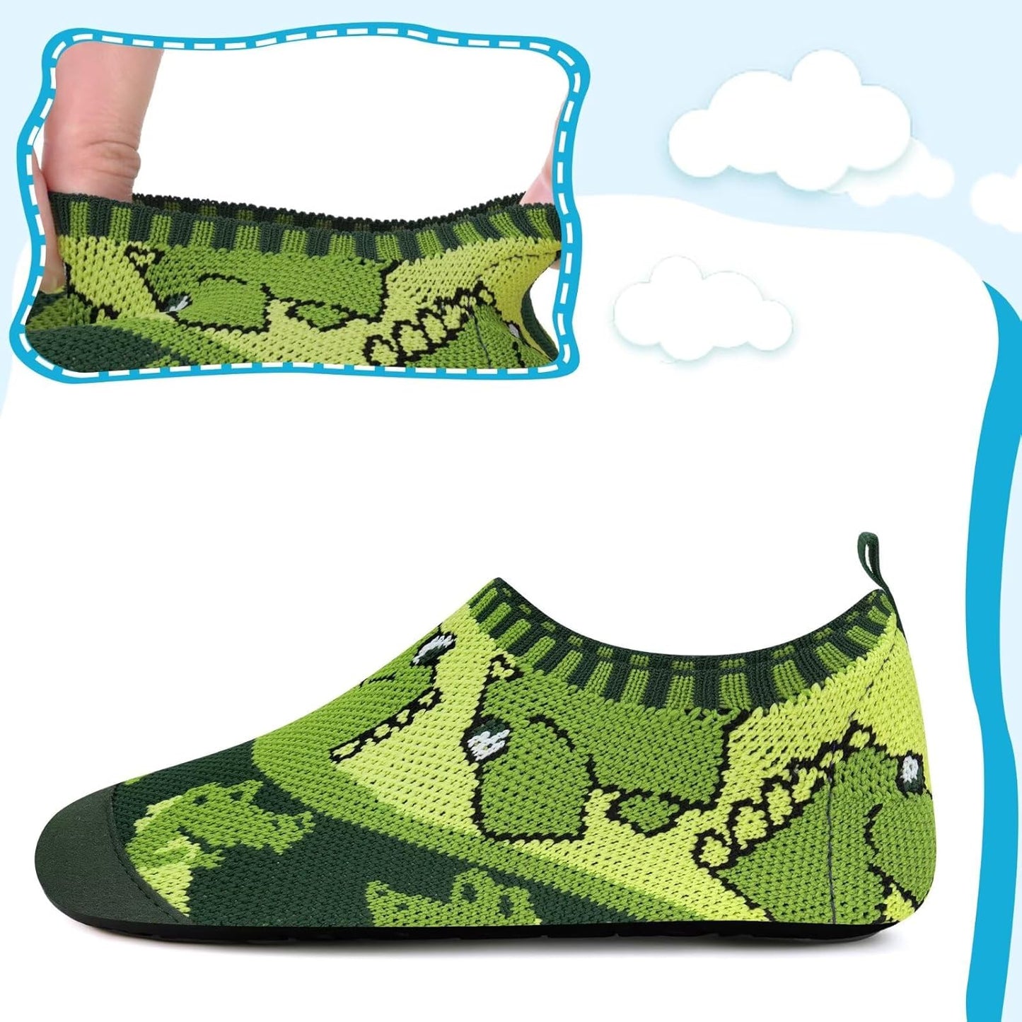 Kyopp Kids Barefoot Non-Slip Slippers for Boys and Girls