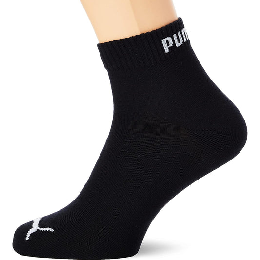PUMA Quarters Men's Sports Socks, Pack of 6 – Black