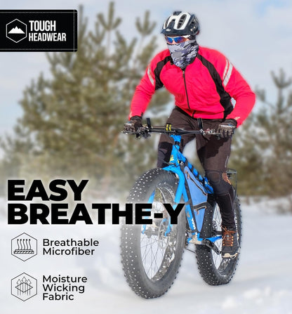 Reversible Fleece Ski Neck Warmer – Tough Headwear Unisex Winter Gaiter