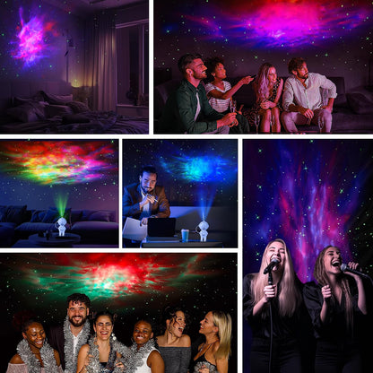 BCGA Astronaut Star Projector Galaxy LED Night Light with Remote