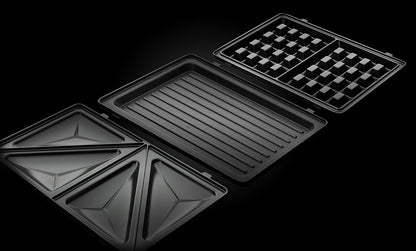 Russell Hobbs 3-in-1 Sandwich Toaster with Waffle & Grill Plates