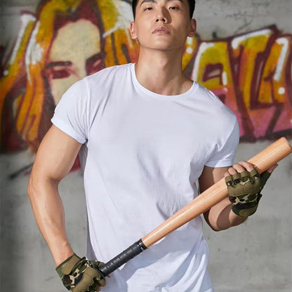 Half-Finger Tactical Gloves Jungle Camouflage Breathable Lightweight Outdoor Gear