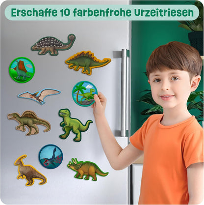 Smowo 10-Piece Dinosaur Plaster Casting & Painting Kit