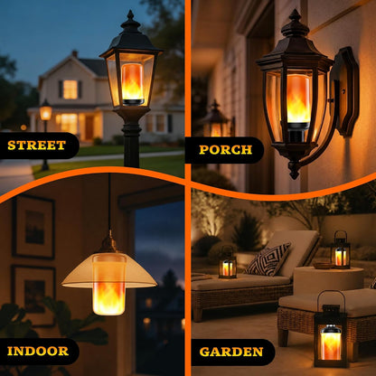 hyrion QHFN4 Flickering LED Flame Light Bulbs