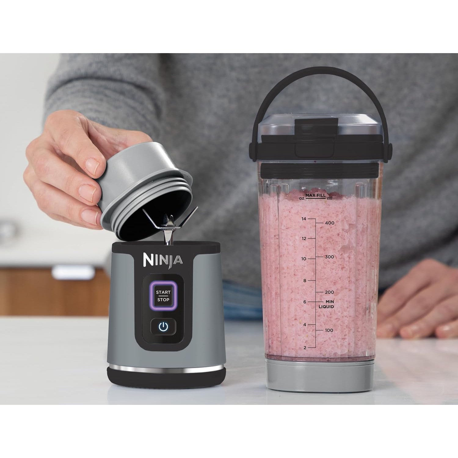 Ninja Blast Portable 530ml Wireless Blender with Leak‑Proof Lid