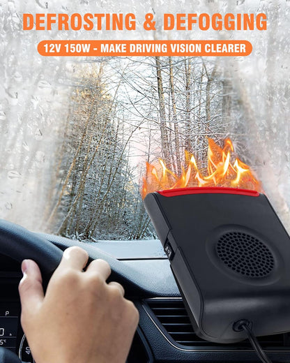 ERICAT Portable Car Heater 12V 150W Cordless Defroster