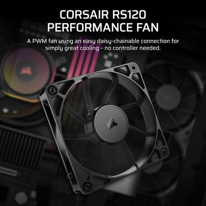 Corsair RS120 120mm PWM Low-Noise Magnetic Dome Fan