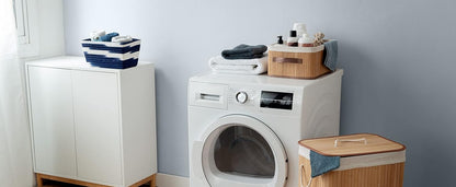 Compactor Natural Bamboo & Metal Foldable Rectangular Laundry Basket