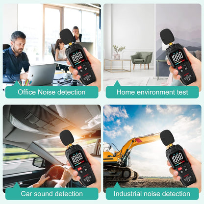 Votery Portable Digital Decibel Meter 30-130 dB A/C Weighted
