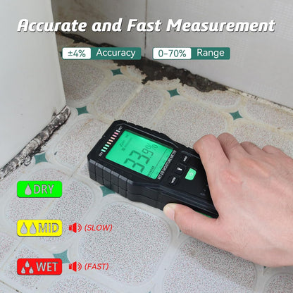RDINSCOS Pinless Moisture Meter for Wood, Drywall, Concrete