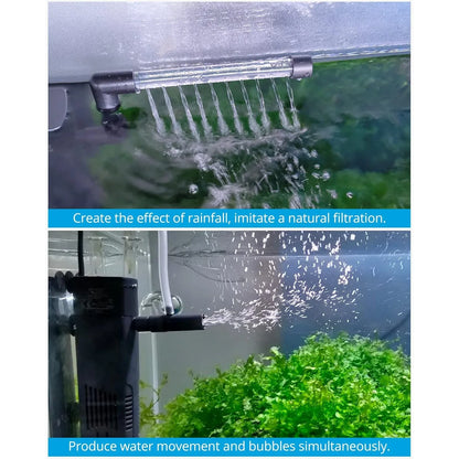 NICREW 5-10 Gallon Submersible Internal Aquarium Filter with Aeration - Gomix Brands Outlet