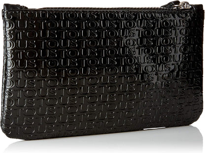 TOUS Lindsay Waterproof Vinyl Toiletry Bag with Patent Leather