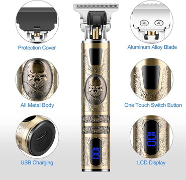 WANFEI HH15 Cordless Beard Trimmer Gold