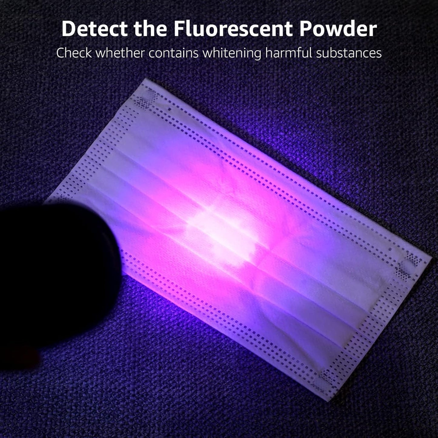 Lepro LE UV Torch 9 LED 395nm Ultraviolet Flashlight Blacklight Detector for Pet Urine Stain Bed Bugs