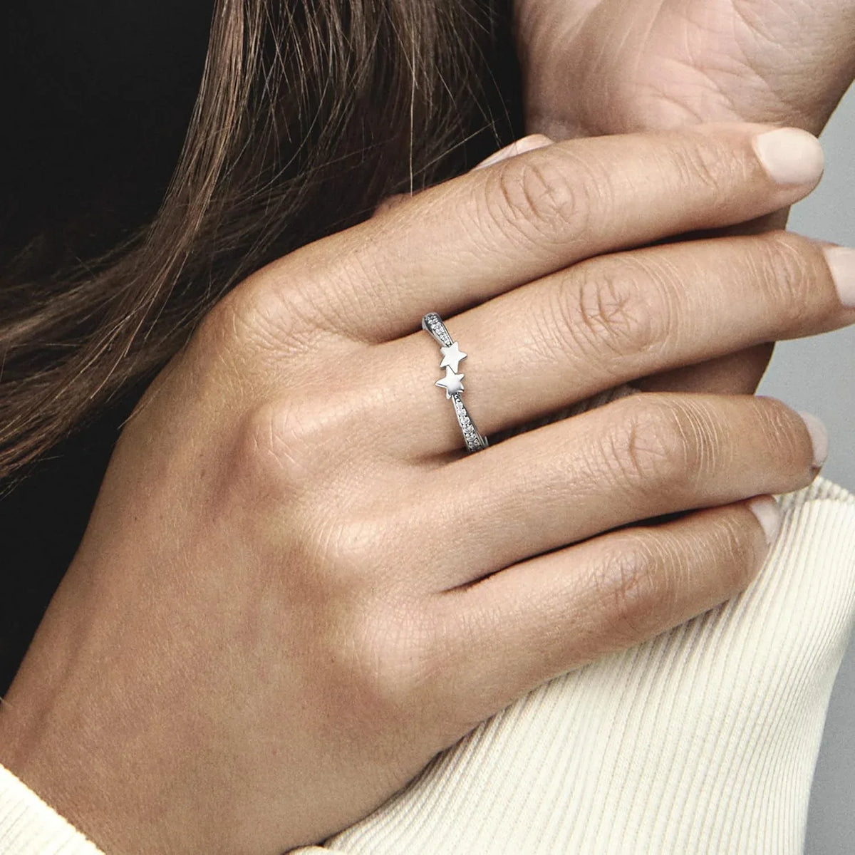 Pandora Moments Star Ring with Clear Cubic Zirconia, Sterling Silver - Gomix Brands Outlet