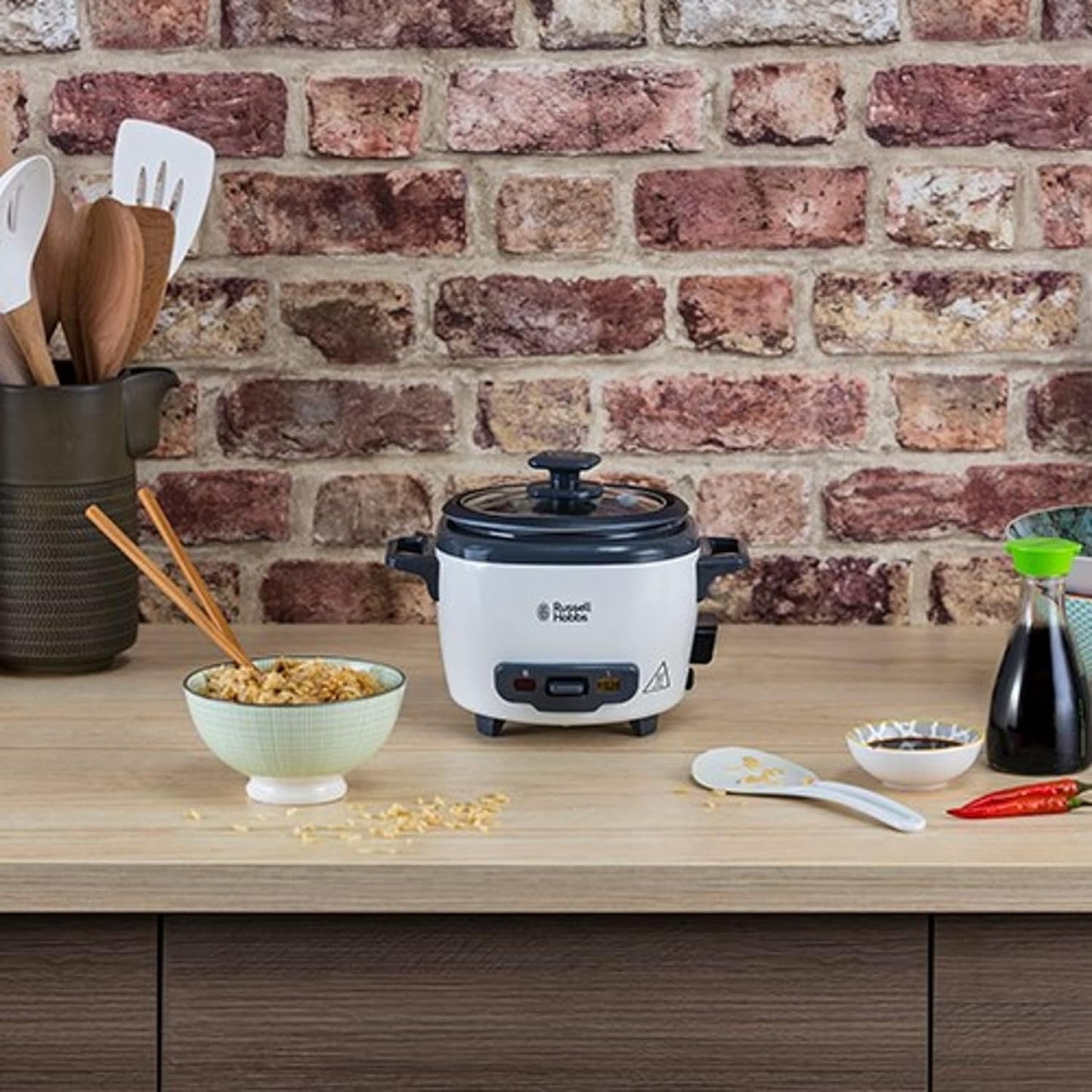 Russell Hobbs Mini Rice Cooker 0.4L Keep Warm, Non‑Stick