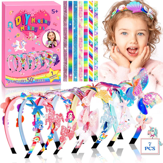 ZLPBAO 49-Piece Kids DIY Hair Accessory Craft Kit for Girls