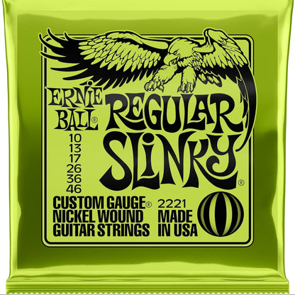 Ernie Ball Regular Slinky Nickel Wound Electric Guitar Strings 10-46