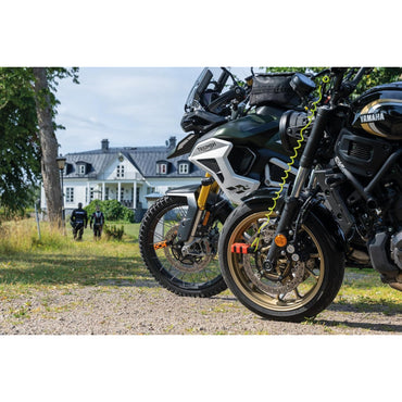 ABUS Yellow Disc Lock Warning Cable – Bright, Waterproof Bike Security