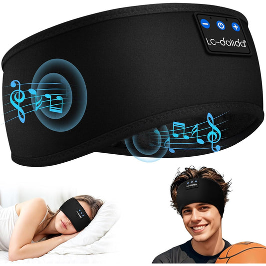 Comfortable Sleep Headphones Bluetooth 5.4 Headband with Ultra-Thin HD Stereo Speakers