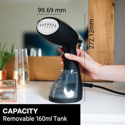 SteamOne EUTAC140B Garment Steamer Black 1400W 260ml