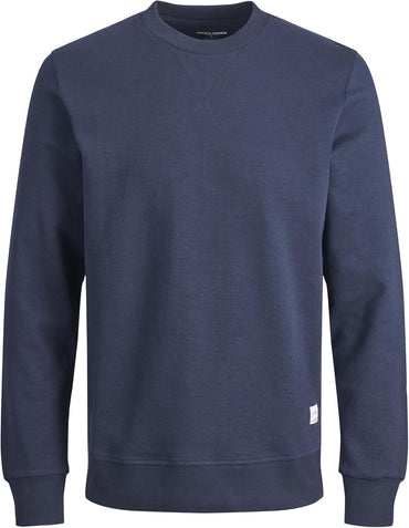 Jack & Jones Navy Plus Size Men's Sweatshirt – Soft Cotton