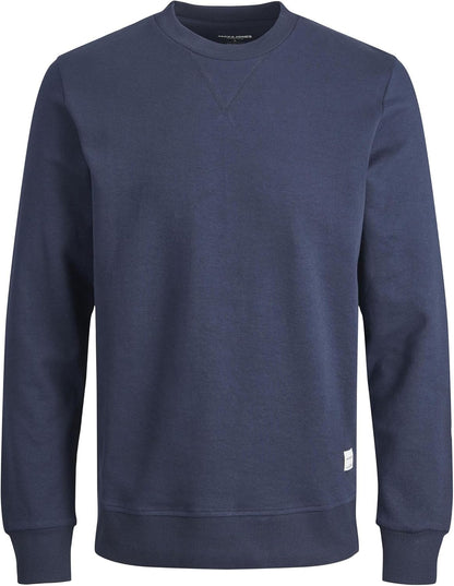 Jack & Jones Navy Plus Size Men's Sweatshirt – Soft Cotton