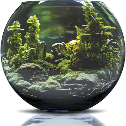Amtra Crystal Globe 30cm Transparent Fishbowl – 10L Hand‑Blown Glass Aquarium