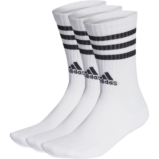 adidas Unisex 3-Stripes Cushioned Crew Socks Pack of 3
