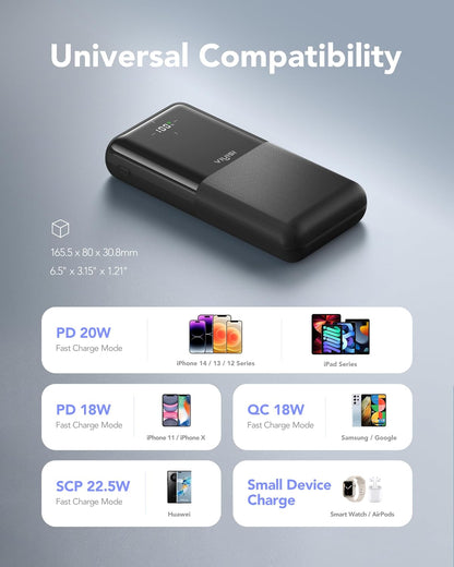 VIYISI G3015 Power Bank 30000mAh 22.5W USB-C Portable Charger