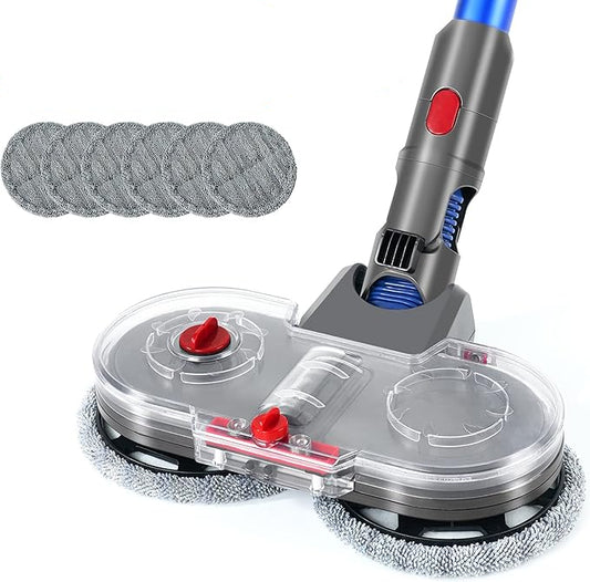 Mop Attachment for Dyson V7/V8/V10/V11/V15 Vacuum Cleaner with Removable Water Tank and 12 Washable Mops