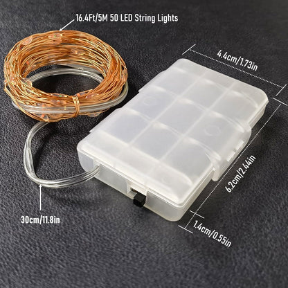 RUICHEN TB-5M50L Fairy String Lights 50 LED 5m
