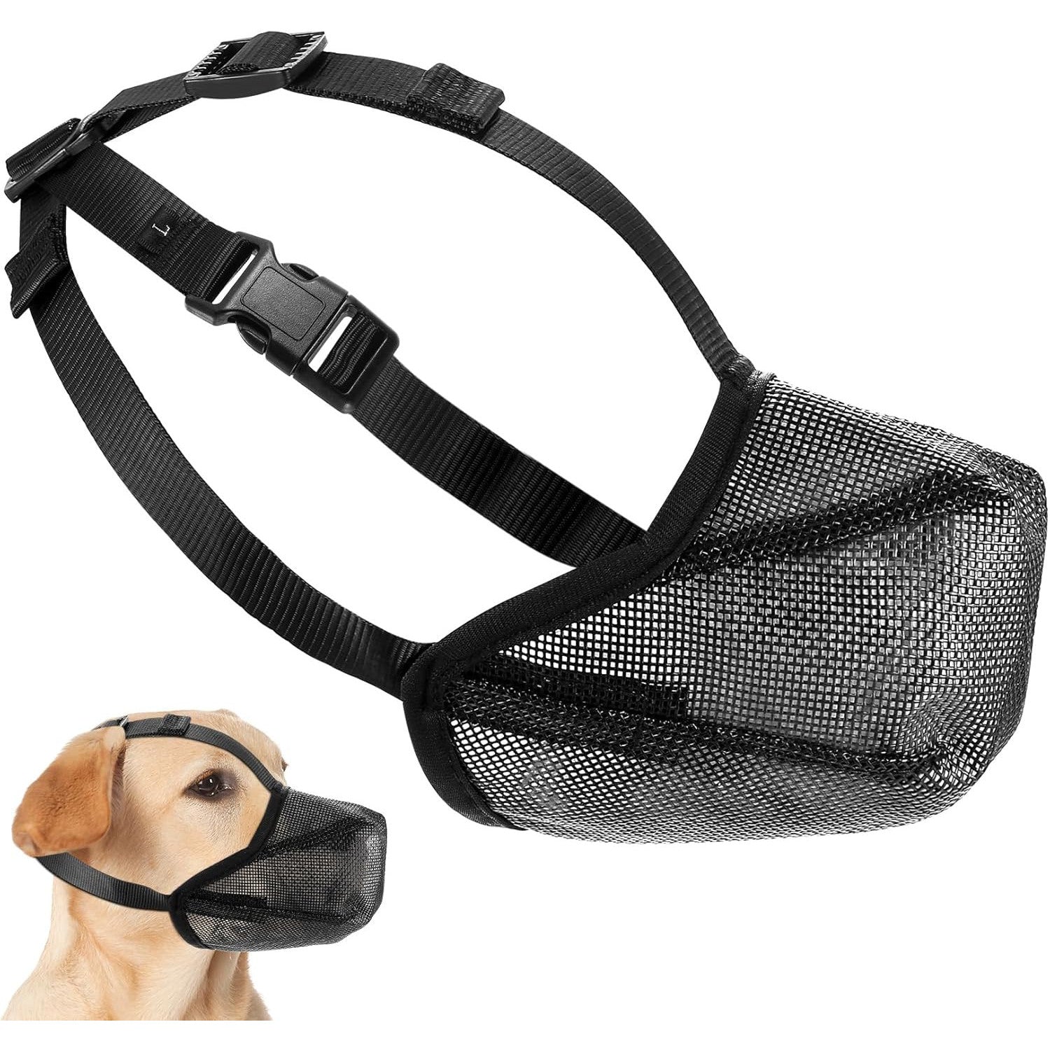 Adjustable Breathable Pet Mask Dog Muzzle for Small Medium Large Dogs Training
